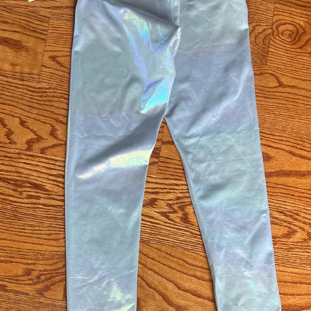 NWT Old Navy Shiny Blue Kids Leggings